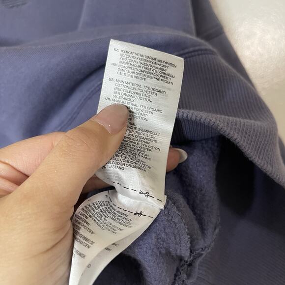 ADIDAS ORIGINALS COEEZE CROPPED SWEATSHIRT purple periwinkle size small - Picture 5 of 5